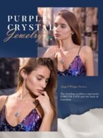 CDE Christmas Gifts for Women Angel Wings Necklace for Women with Birthstone, Love Heart Silver Tone/Gold Tone Pendant, Ideal Anniversary or Birthday Jewelry Gifts for Wife Girlfriend Her - Image 7