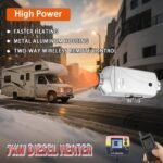 7kW Diesel Heater 12V，Diesel Air Heater with High Altitude Mode,Aviation Plug，Parking Heater with LCD Display,Automatic Thermostat,Diesel Heaters for RVs,Trucks,Ships - Image 3
