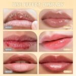 2Pcs Transferproof Color Changing Lipstick,Gold Crystal Color Changing Lipstick,Long Lasting 24 Hours Moisturizing Glossy Shine Lip Gloss for Women - Image 4