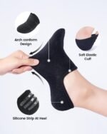 IDEGG No Show Socks Women & Men Low Cut Ankle Short Athletic Running Casual Invisible Liner Socks - Image 4