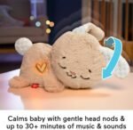 Fisher-Price Baby Sound Machine Soothe & Settle Bunny Portable Plush Toy with Music, Lights & Motion for Newborns - Image 4