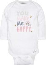 Gerber Baby Girls 6-pack Long-sleeve Onesies Bodysuits - Image 3
