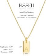 Stocking Stuffers Initial Necklaces for Women 14K Gold Plated Letter Necklace Dainty Name Pendant Necklace Personalized Christmas Gifts for Women Trendy Gold Jewelry - Image 6