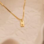 Stocking Stuffers Initial Necklaces for Women 14K Gold Plated Letter Necklace Dainty Name Pendant Necklace Personalized Christmas Gifts for Women Trendy Gold Jewelry - Image 7