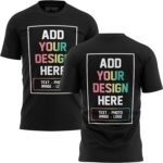 Custom Shirts for Men, Add Any Image or Text, Perfect for Customized Birthday, Business, Promotional and Graduation T Shirts Black - Image 3