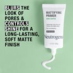 Neutrogena Mattifying Primer with Shine Control, Lightweight Pore Blurring Face Primer Blurs the Look of Pores & Helps Reduce Shine, Matte Primer with Niacinamide, 1 oz - Image 4