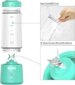 Mulli Portable Blender,USB Rechargeable Personal Mixer for Smoothie and Shakes, Mini Blender with Six Blades for Baby Food,Travel,Gym(Update) - Image 3