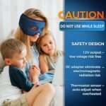 sticro Moist Heat Sinus Mask for Sinus Pressure Relief, 3 Heat & 5 Timer Settings Heated Eye Mask with Eye Holes, Thermo Therapy for Sinusitis, Migraine, Tension Headache, TMJ Relief - Image 9