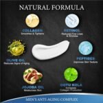 Mens Face Moisturizer Cream - Anti Aging & Wrinkle Cream - Face Moisturizer For Men with Collagen, Retinol, Peptides, Jojoba Oil - Facial Skin Care & Eye Lotion - Day & Night - 4.2 OZ - Image 4