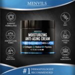 Mens Face Moisturizer Cream - Anti Aging & Wrinkle Cream - Face Moisturizer For Men with Collagen, Retinol, Peptides, Jojoba Oil - Facial Skin Care & Eye Lotion - Day & Night - 4.2 OZ - Image 7