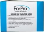 ForPro Professional Collection Single Use Ear Loop Mask, 3-Ply Disposable Non-Woven Face Mask, Latex-Free, Fiberglass-Free, Protects Against Pollen, Dust, 50-Count - Image 4