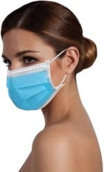 ForPro Professional Collection Single Use Ear Loop Mask, 3-Ply Disposable Non-Woven Face Mask, Latex-Free, Fiberglass-Free, Protects Against Pollen, Dust, 50-Count - Image 5