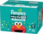 Pampers Diapers - Baby Dry - Size 0, 104 Count, Absorbent Disposable Newbort Diaper (Packaging May Vary) - Image 15