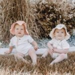 Konssy 2 Pack Muslin Baby Sun Hat UPF 50+ Sun Protection Baby Bucket Hat Summer Beach Hats with Wide Brim for Boys & Girls - Image 3