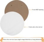 11.8-inch Small Round Wall Mirror, Gold Bathroom Mirror - Image 6