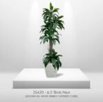 Cypress & Alabaster Handmade 6.5ft Tropical Cradle Artificial Tree with Ethically Sourced Real Wood Trunks, Hypoallergenic, 6.5-Foot, Green - Image 10