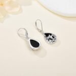 Black Onyx Earrings 925 Sterling Silver Black Onyx Dangle Drop Earrings Filigree Jewelry Gift for Women Girls - Image 5