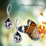 Black Onyx Earrings 925 Sterling Silver Black Onyx Dangle Drop Earrings Filigree Jewelry Gift for Women Girls - Image 7