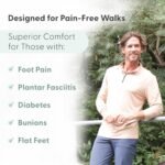 Orthofeet Men's Orthopedic Leather Pacific Palisades Sneakers - Image 5