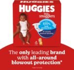 Huggies Size Newborn Diapers, Little Snugglers Baby Diapers, Size Newborn (up to 10 lbs), 84 Count, Packaging May Vary - Image 3