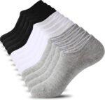 6/10 Pairs Non Slip No Show Socks Womens and Mens Low Cut Invisible Liner Ankle Socks - Image 2