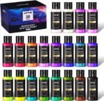 ARTME Iridescent Acrylic Paint Set, 20 Chameleon Colors in 2 oz/60ml Bottles, Color-shifting Acrylic Paint Perfect for Artists, Beginners on Canvas, Rocks, Wood, Fabric, Ceramic - Image 2