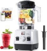 Aeitto Blenders for Kitchen with 68Oz. Jar, 1800W Max Power Smoothie Blender, 3 Preset Programs & 7 Speeds, Professional Countertop Blender for Smoothies, Ice Crush, Frozen Drinks, Silver - Image 2