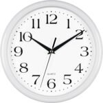 Bernhard Products White Wall Clock Silent Non Ticking 10 Inch Quality Quartz Battery Operated Round Easy to Read Home/Kitchen/Office/Classroom/School Clocks - Image 2