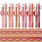 BestLand 12pcs Hydrating Lip Oils + Lip Liner Pencil Lip Combo Sets, 24H Long-Lasting Lip Kit with Lip Liner and Gloss, Nourishing, Non-Sticky Tinted Stain Lip Gloss Plumping Lip Oil Set for Women - Image 2