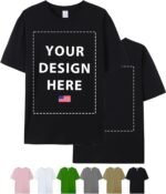 COOZEBRA Custom T Shirts for Men Women, Personalized Shirts with Front & Back Print, Design Your Own Custom T-Shirt with Photo - Image 2