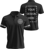 Custom Golf Polo Shirts for Unisex Adult, Design Your Own Golf Jersey Personalized Gifts 4 Sides Printed - Image 2
