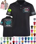 Custom Polo Shirt Design Your Own Text Logo Name Personalized Polo Shirts for Men Women Customize Golf Shirt Gifts Workwear - Image 2