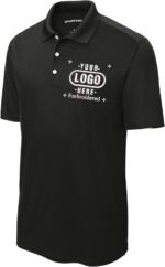 Custom Polo Shirts for Men Custom Embroidered Polo Shirt, Personalized with Text & Logo Black - Image 2