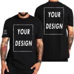 Custom T Shirt for Men Women Design Your Own Front Back Print Personalized T-Shirts - Image 2