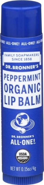 Dr. Bronner's Organic Lip Balm Peppermint 0.15 oz - Image 2