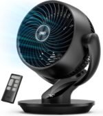 Dreo Fan for Bedroom, 13-Inch Oscillating Table Air Circulator Fan for Whole Room, 120° Tilt Adjustment, 28dB Ultra-Quiet, 70ft Powerful Airflow, 4 Speeds Desk Fans with Remote for Home, Office - Image 2