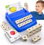 Educational Toys for Kids Ages 3-8, Matching Letter Spelling Math Game ABC Learning, Christmas Birthday Gifts Preschool& Kindergarten Kids for 3 4 5 6 7 8 Year Olds Boys and Girls Navy Blue - Image 2