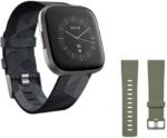 Fitbit Versa 2 Special Edition Health and Fitness Smartwatch with Heart Rate, Music, Alexa Built-In, Sleep and Swim Tracking, Smoke Woven/Mist Grey, One Size (S and L Bands Included) - Image 2