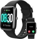 GRV Smart Watch for iOS and Android Phones (Answer/Make Calls), Watches for Men Women IP68 Waterproof Smartwatch Fitness Tracker Watch with Heart Rate/Sleep Monitor Steps Calories Counter (Black) - Image 2