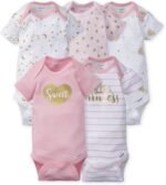 Gerber Unisex Baby 5-Pack Short-Sleeve Onesies - Image 2