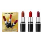 MAC Everyday Luxury Mini Lustreglass Lipstick Trio, Red, 3 Piece Set - Image 2