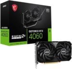MSI GeForce RTX 4060 Ventus 2X Black 8G OC Gaming Graphics Card - 8GB GDDR6X, PCI Express Gen 4, 128-bit, 3X DP v 1.4a, HDMI 2.1a (Supports 4K & 8K HDR) - Image 2