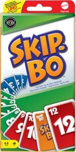 Mattel Games, Skip-BO Card Games for Ages +7, Card sequencying Family Game from UNO Creators, 52370 - Image 2