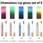 Maydear Chameleon Lipstick 5 Colors Set, Long Lasting Waterproof Colourful Diamond Shimmer Lip Gloss for Women Girls Makeup kit - Image 2