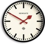 NEWGATE® Luggage Wall Clock | Modern Retro Metal Station Clock | 12 inch | Deep Metal case in Black | Contemporary Vintage Style for Kitchen, Living Room or Office - Image 2