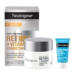 Neutrogena Rapid Tone Repair Retinol + Vitamin C Face Moisturizer, Dark Spot Corrector, Anti-Aging Face Cream for Even Tone 1.7 oz + Trial Size Hydro Boost Facial Cleanser, 0.5 fl. oz - Image 2