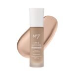 No7 Lift & Luminate Triple Action Serum Foundation - Liquid Makeup with SPF 15 for a Dewy, Glowy Base - Radiant Formula for Mature Skin - Porcelain (30ml) - Image 2