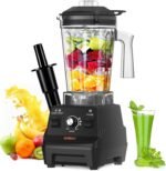 OMMO Blender 1800W, Professional High Speed Countertop Blender with Durable Stainless Steel Blades, 60oz BPA Free Blender for Shakes and Smoothies, Nuts, Ice and Fruits, Dishwasher Safe - Image 2