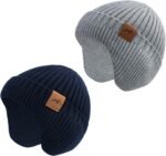 POXIMI Baby Boy Winter Hat Toddler Warm Beanie Girl Knit Hats with Earflap Kid Cute Earmuffs - Image 2