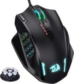 Redragon M908 Impact RGB LED MMO Gaming Mouse with 12 Side Buttons, Optical Wired Ergonomic Mouse with Max 12,400DPI, High Precision, 18 Programmable Macro Shortcuts, Comfort Grip - Image 2